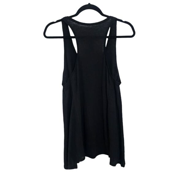 Eileen Fisher tank top black 100% linen tank Mp minimalist Capsule wardrobe - Picture 2 of 4